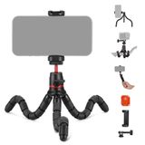NEEWER Statief voor iPhone met afstandsbediening/actiecamera-montageadapter/telefoonhouder, mini-flexibele cameratelefoonstatief, compatibel met GoPro Samsung DSLR-camera, webcam voor vlog
