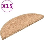 vidaXL - Trapmatten - 15 stuks - 56x17x3 cm - Goud - Halfrond