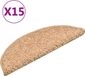 vidaXL - Trapmatten - 15 stuks - 56x17x3 cm - Goud - Halfrond