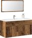 Maison Exclusive - Armoire de salle de bain avec miroir aspect bois ancien Matériau dérivé du bois