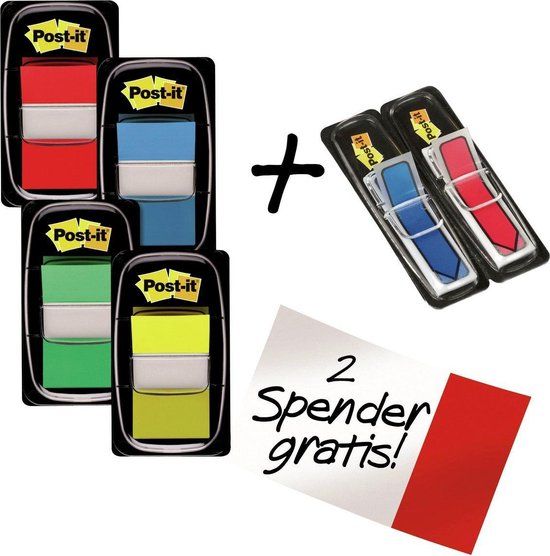 Post-it Index Tabs Value Pack - 6 Pieces (680P6)