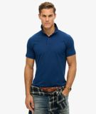 Superdry City Pique Korte Mouw Poloshirt Blauw 2XL Man
