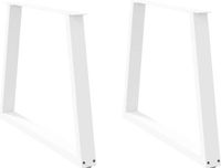 vidaXL Eettafelpoten - 2 stuks - V-vormig - 90x(72-73,3) cm - Staal - Wit