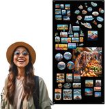 Anwicar Rechthoekige Magneet Bord - Magnetisch memobord - Magnetisch prikbord - Zwart