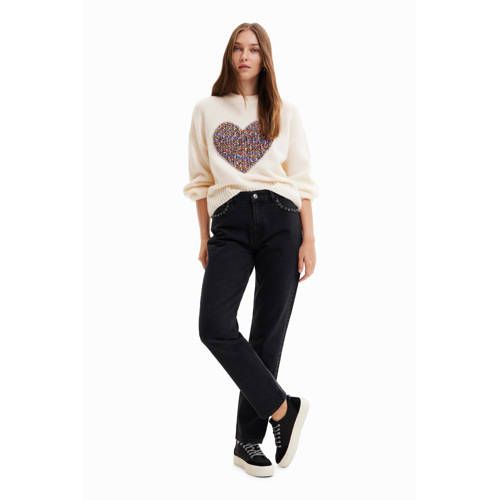Desigual gebreide trui ecru