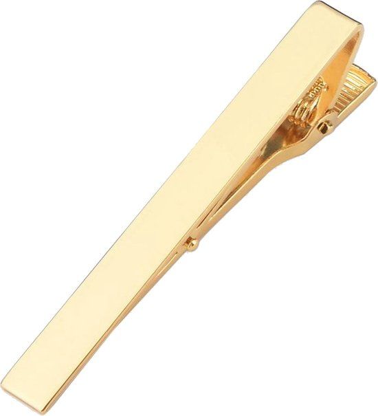 Fako Bijoux® - Dasspeld - Stropdas Clip - Tie Clip - Metal - 58mm - Goudkleurig