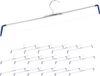 Merkloos Relaxdays Broekhanger uitschuifbaar - Set van 18 - Metaal - Antislip - Zilver/Donkerblauw