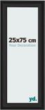 yd. Cadre photo 25x75 cm Bois noir MDF imitation bois Lazio