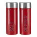 Premier Housewares zout- en peperset, rood email, 4x4x11