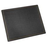 Läufer 37058 Concerto Mouse-Pad van leer, zwart, carbon, siernaad goud
