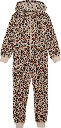 WE Fashion Meisjes onesie met print 110/116 Beige