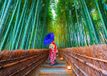 Enjoy Puzzle legpuzzel Asian Woman in Bamboo Forest - 1000 stukjes