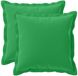 vidaXL - Kussensloop - 2 st - HOUTEN - Groen - 35 x 35 cm - Polyester