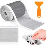 Non-branded Self-adhesive Drain Filter Roll - Mesh - White/Grey - 10 cm x 10 m