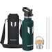 Sparrow Geïsoleerde Waterfles - Drinkfles met Rietje - Thermosfles 2 doppen | 500/750ml/1L, Kind Vacuüm Stalen Waterfles, Lekvrij, Vaatwasserbestendig, Koudhoudend & Warmhoudend, BPA-vrij, TwistTrail