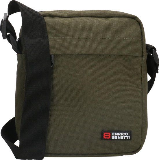Enrico Benetti Amsterdam Schoudertas - Olijf - Unisex - Polyester - Crossbodytas