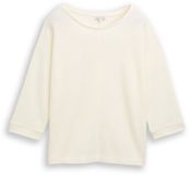 Tom Tailor - Los shirt met lange mouwen en vleermuismouwen - Maat XXL - Whisper White