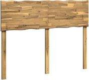 vidaXL - Live - Edge - Hoofdbord - ROSTOCK - Witgewassen - 140 cm