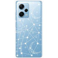 Xiaomi Bedrukt siliconen hoesje compatibel met Xiaomi Redmi Note 12 Pro Plus Lignes etoilees