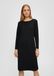 s.Oliver - Robe mi-longue pour femme avec motif texturé