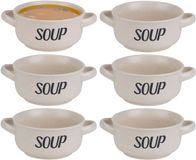 Cosy & Trendy Soepkom en Aardewerk - 6 stuks - Crème Wit - Ø 13,5 cm - 470 ml