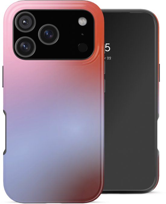 Selencia Hoesje - Geschikt voor Apple iPhone 17 Pro - Backcover geschikt voor MagSafe - Gradient Soft Blush