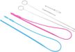 Allecto - Set de passe-fils - Set de 6 pièces - Inclut un enfile-aiguille flexible - Outil en acier inoxydable - Pour projets de bricolage - Pratique pour la création - Convient - Argent