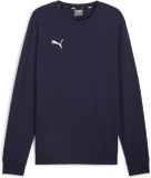 PUMA teamGOAL Casuals Crew Neck Sweat Heren Sporttrui - PUMA Navy-PUMA White