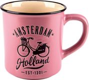 Matix Mok Amsterdam Holland - 300 ml - Keramiek - Roze/zwart