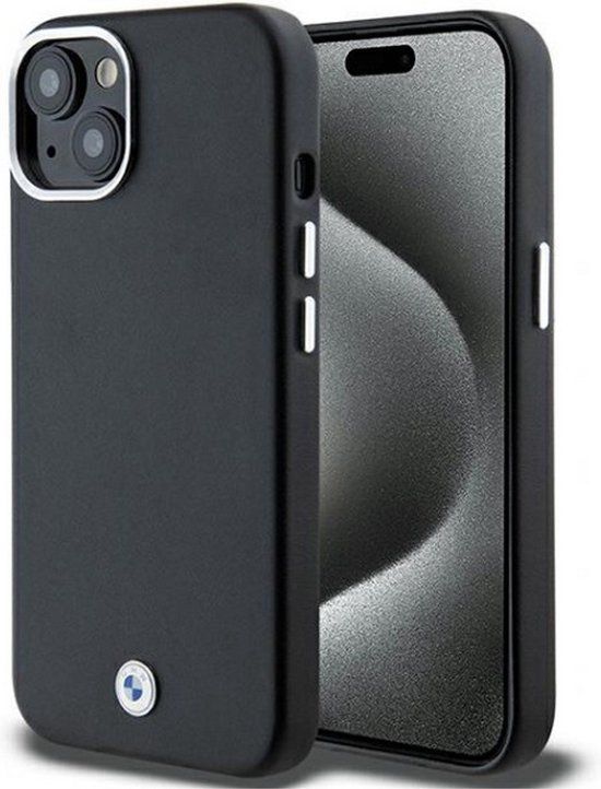 BMW Signature Wrapped Metal Back Case for Apple iPhone 14 - Black
