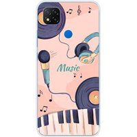 Xiaomi Redmi 9C Accords et couleur imprimé silicone étui