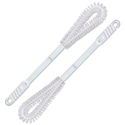 Lead Home Set van 2 flexibele urinale borstels voor urinale reiniging, wc-reiniging, smalle wc-borstel voor urinalen – accessoires voor urinale verzorging – Made in Germany