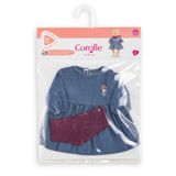 Corolle Poppenkostuum Blauw Katoen 2 Jaar