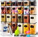 DECO HAUS Set de 24 pièces - Récipients alimentaires réutilisables avec couvercles hermétiques pour la cuisine - Plastique sans BPA - (Noir)
