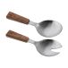 ERNST Serviettes à salade, Set de 2, Acacia, 18 cm
