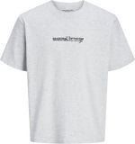JACK&JONES JCOCREST BACK PRINT TEE SS CREW NECK T-shirt Heren Wit Melange XL