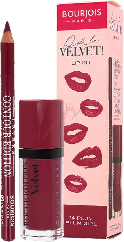 BOURJOIS PARIS Ooh La Velvet Lip Kit 14 Plum Plum Girl