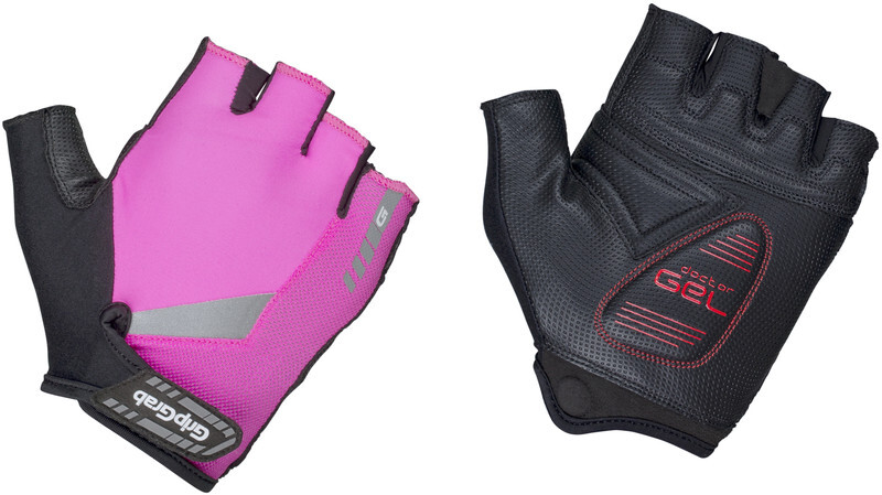 GripGrab ProGel Hi-Vis fietshandschoenen Dames roze/zwart