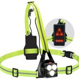 OrangeCart B.V. Lampe de nuit à LED pour course à pied avec gilet réfléchissant