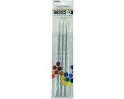 Liquitex Basics Acrylic Paint Brush Set - 4 Pieces - Nylon Hairs