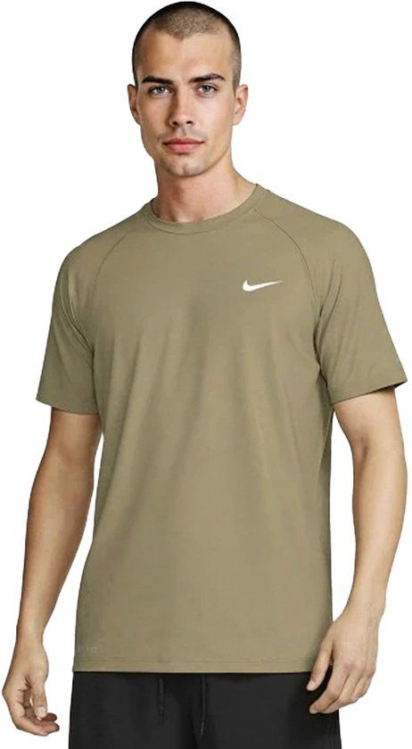 Nike Essential Hydroguard Shirt Bruin Heren M
