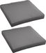 Hesperide Set de 4x coussins de chaise - chaises intérieur/extérieur - gris - 40x4 cm - résistant à l'eau et aux UV