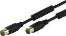 Vivanco VVACABMF150FK coax-kabel 1,5 m Coaxiaal Zwart