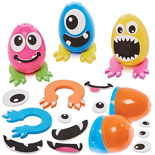 Baker Ross FX531 Monster Bundel Ei sets - Set van 10, Ei kunst en knutsel sets voor kinderen