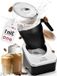 Mousseur à lait électrique pour boissons chaudes et froides - avec fonction de chauffage intégrée - 750 ml gobelet - idéal pour chocolat chaud, cappuccino et café.
