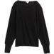 Tom Tailor - Loose fit shirt met lange mouwen en glitter-effect - Maat XS - deep black