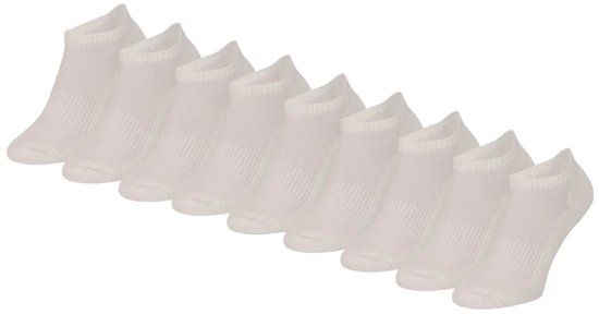 Morethansocks - Sneaker sportsokken - Unisex - Wit - 3 paar