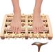oCreon Houten 2-in-1 voetmassageapparaat met 108 reflexzones