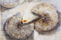 Biscottini Wandrek van hout, 84,5 x 11 x 43,5 cm, keukenrek voor de muur, natuurlijke afwerking, wandrek, Made in Italy