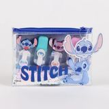 CERDÁ LIFE'S LITTLE MOMENTS Stitch Markeerstiften voor Meisjes – 4 Kleuren met Angel en Etui